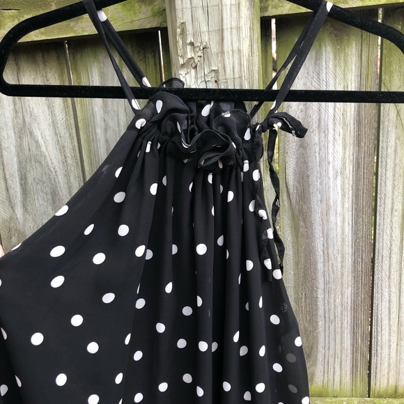 Polka Dot Maxi Dress - Picture 3 of 4